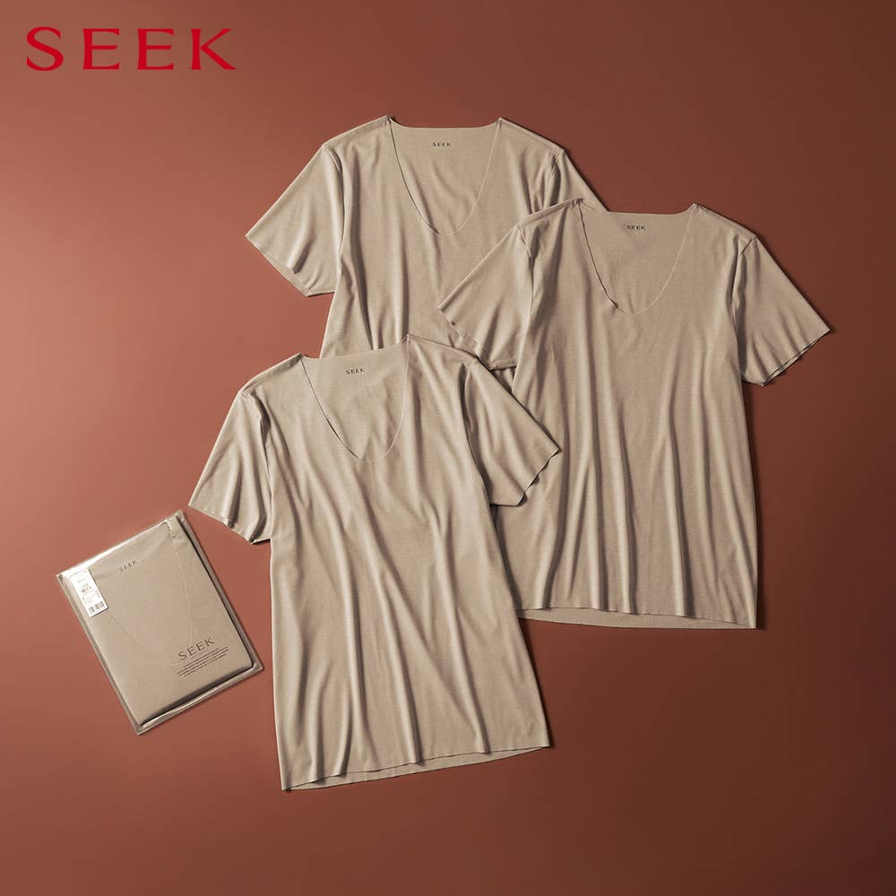 【網路限定組合】 U領T恤3件組 【包郵】 【SALE】